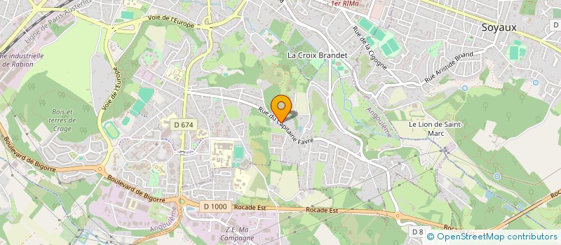 localisation de l'entreprise ABC TRAVAUX à ANGOULEME