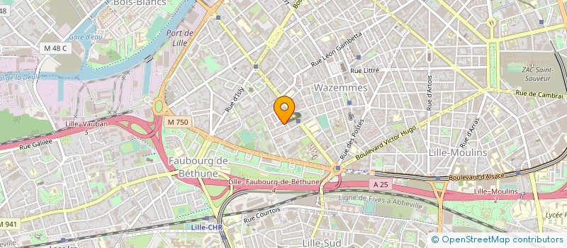 localisation de l'entreprise ABC TRAVAUX ET SERVICES à LILLE
