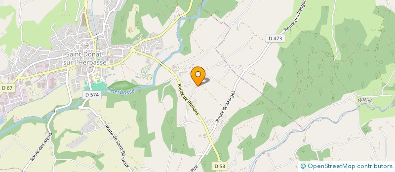 localisation de l'entreprise ABC26  SAINT-DONAT-SUR-L'HERBASSE