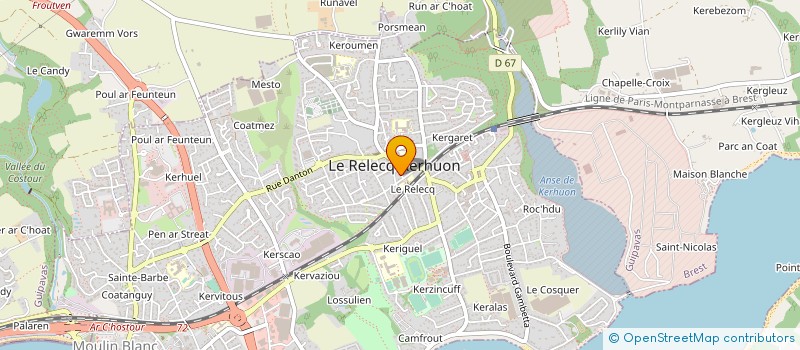 localisation de l'entreprise ABCABINET AGEIER-SVAILLANT à LE RELECQ-KERHUON