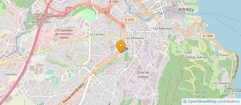 localisation de l'entreprise ABCAP - COGEVA à ANNECY