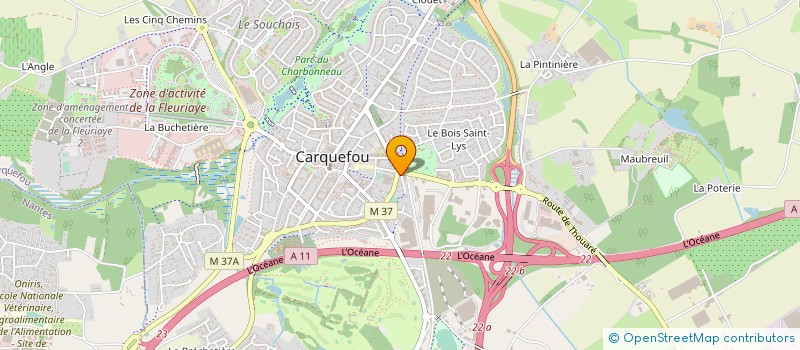 localisation de l'entreprise ABCAR HOLDING à CARQUEFOU