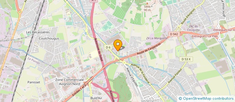 localisation de l'entreprise ABCASH  SORGUES