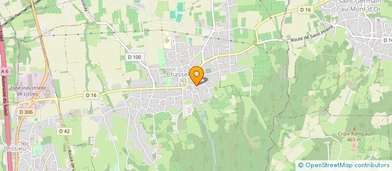 localisation de l'entreprise ABCD  CHASSELAY