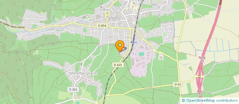 localisation de l'entreprise ABCD  BARR