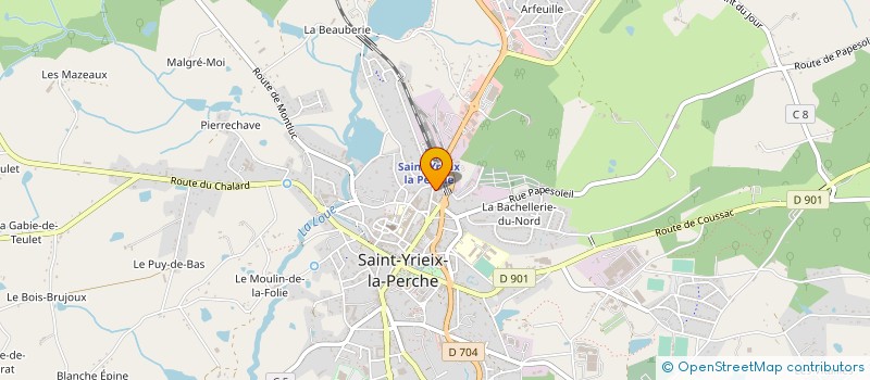 localisation de l'entreprise ABCD à SAINT-YRIEIX-LA-PERCHE