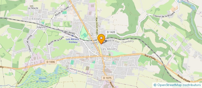 localisation de l'entreprise ABCD ATELIER BONNET CONFECT D  LES ABRETS-EN-DAUPHINE