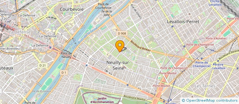 localisation de l'entreprise ABCD BATIMENT à NEUILLY-SUR-SEINE