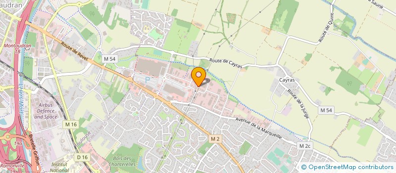 localisation de l'entreprise ABCD'COUPES à SAINT-ORENS-DE-GAMEVILLE