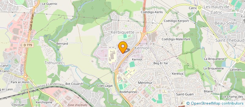 localisation de l'entreprise ABCD HOLDING à VANNES