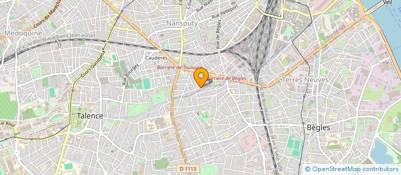 localisation de l'entreprise ABCD'IMMO  BORDEAUX