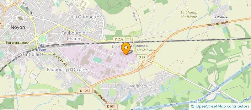 localisation de l'entreprise ABCD NUTRITION  NOYON