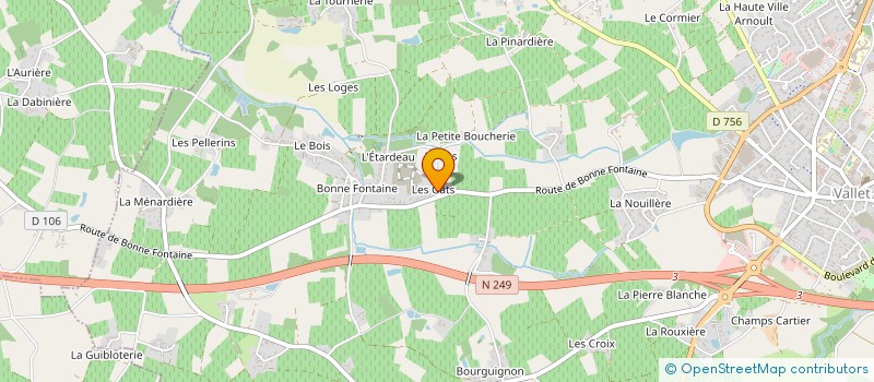 localisation de l'entreprise ABCD'O  VALLET