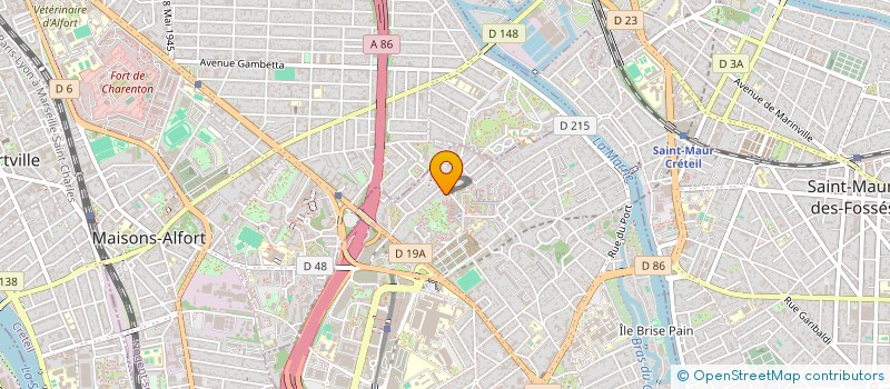 localisation de l'entreprise ABCD SARL  CRETEIL