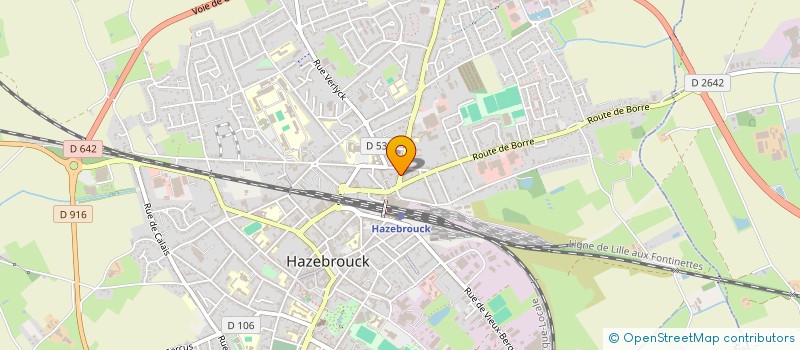 localisation de l'entreprise ABCD SI D  HAZEBROUCK