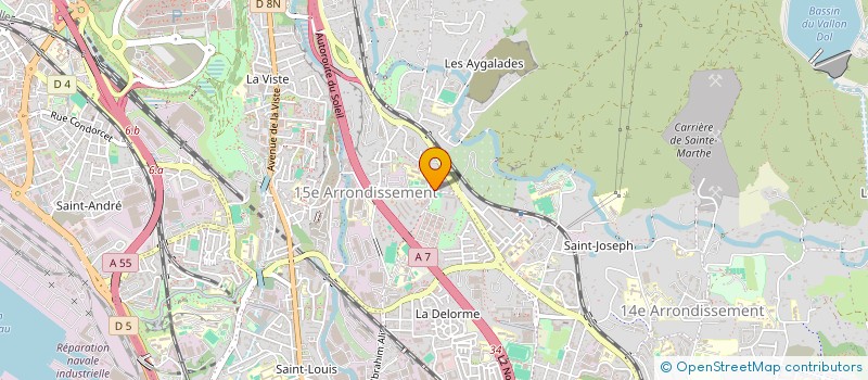 localisation de l'entreprise ABCDAIRE DE LA FENETRE  MARSEILLE