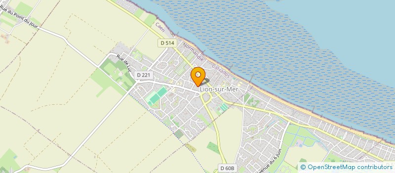 localisation de l'entreprise ABCDE  LION-SUR-MER