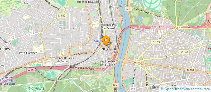 localisation de l'entreprise ABCDESIGNHOLDING à SAINT-CLOUD