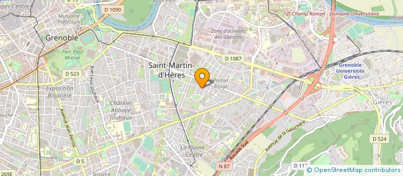 localisation de l'entreprise ABCDEV à SAINT-MARTIN-D'HERES