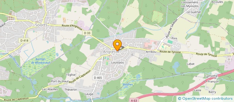 localisation de l'entreprise ABCDG  ANGRESSE