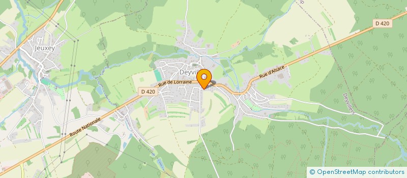 localisation de l'entreprise ABCDOR à DEYVILLERS
