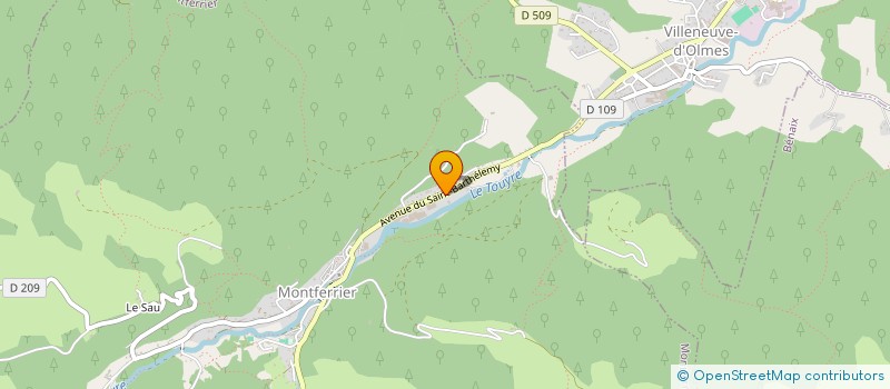 localisation de l'entreprise ABCDPRO à MONTFERRIER