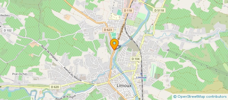 localisation de l'entreprise ABCDR NETT à LIMOUX