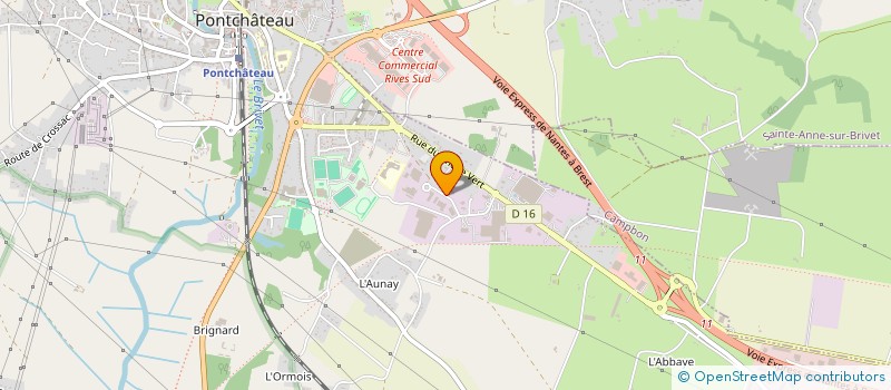 localisation de l'entreprise ABCDY  PONTCHATEAU