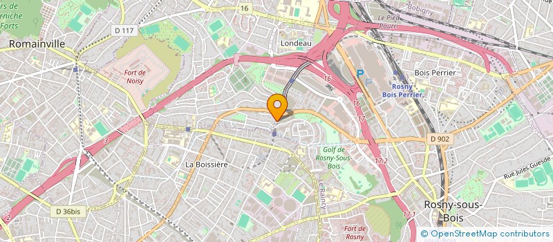 localisation de l'entreprise ABCE BATIMENT à NOISY-LE-SEC