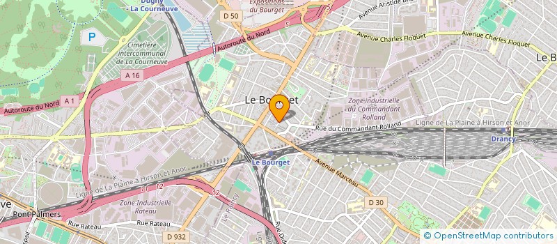 localisation de l'entreprise ABCE FONCIER à LE BOURGET