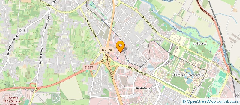 localisation de l'entreprise ABCENTRE 45 à OLIVET