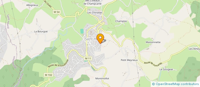 localisation de l'entreprise ABCERAMIQUES  SAINT-HEAND