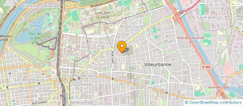 localisation de l'entreprise ABCF à VILLEURBANNE
