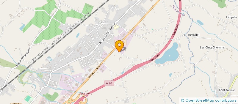 localisation de l'entreprise ABCF  MONTAUBAN