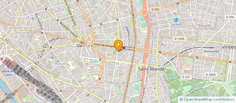 localisation de l'entreprise ABCG  VINCENNES