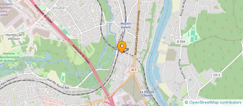 localisation de l'entreprise ABCGESTION à CORBEIL-ESSONNES