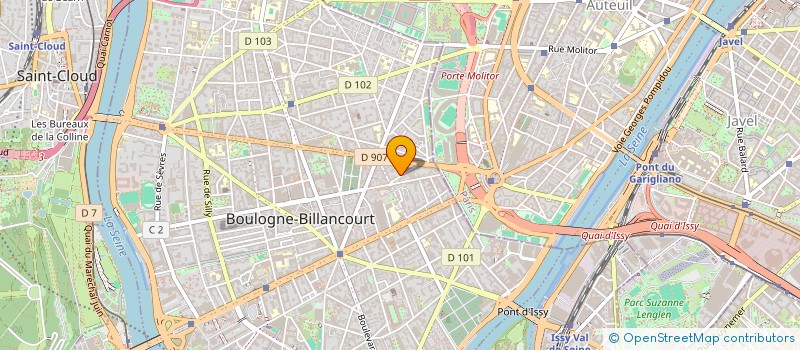 localisation de l'entreprise ABCH IMMO à BOULOGNE-BILLANCOURT