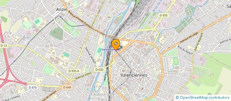 localisation de l'entreprise ABCI à VALENCIENNES