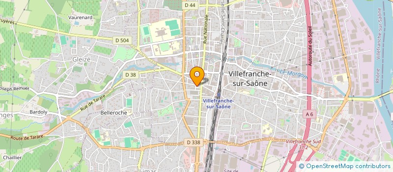 localisation de l'entreprise ABCI - CLOISONSYSTEMES à VILLEFRANCHE-SUR-SAONE