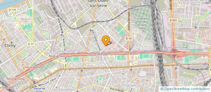 localisation de l'entreprise ABCI-SERVICES à SAINT-OUEN-SUR-SEINE