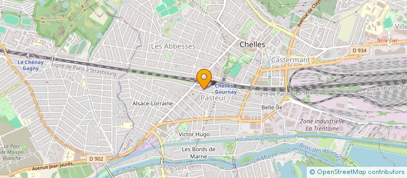 localisation de l'entreprise ABCIH CONSEILS à CHELLES