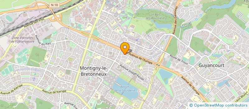 localisation de l'entreprise ABCL  MONTIGNY-LE-BRETONNEUX