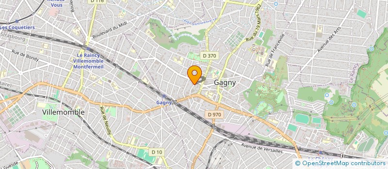 localisation de l'entreprise ABCL  GAGNY