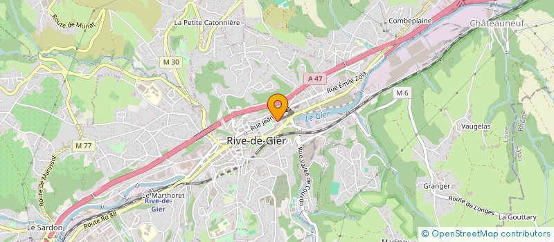 localisation de l'entreprise ABCL DISTRIBUTION  RIVE-DE-GIER