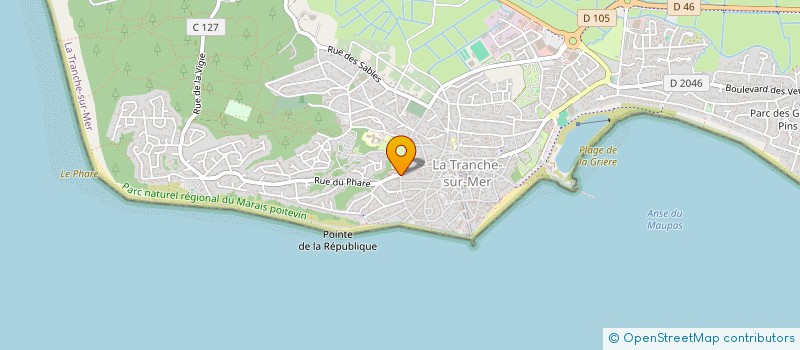 localisation de l'entreprise (ABCL) LES AMIS DE LA BIBLIOTHEQUE COTE DE LUMIERE  LA TRANCHE-SUR-MER