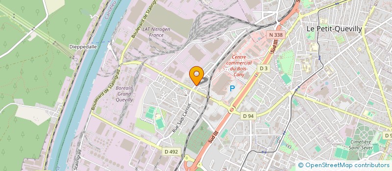 localisation de l'entreprise ABCLEANSERVICE  LE GRAND-QUEVILLY