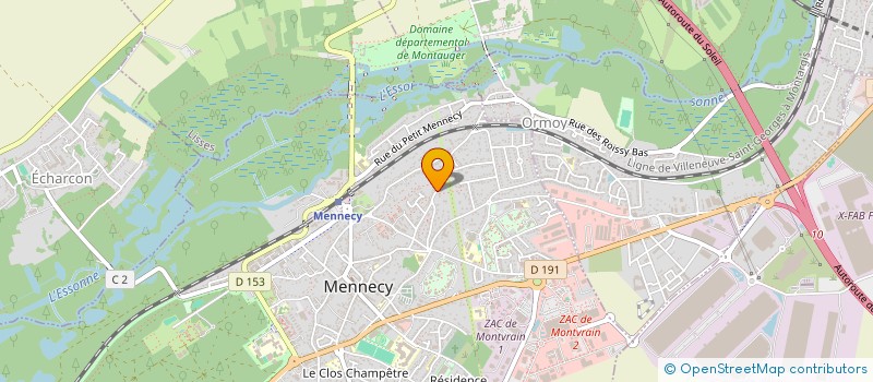 localisation de l'entreprise ABCM-ANGELICA  MENNECY
