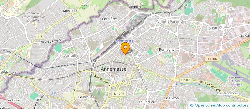 localisation de l'entreprise ABCM ASSURANCES à ANNEMASSE