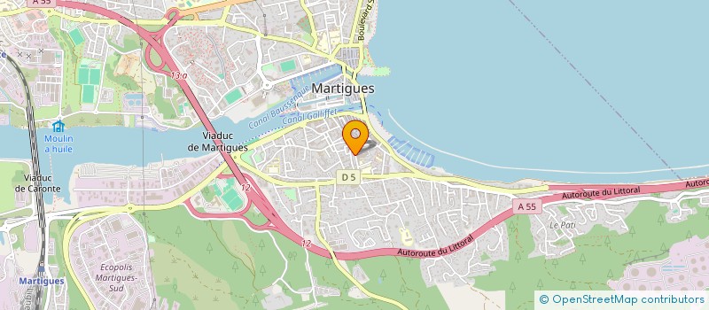 localisation de l'entreprise ABCM - EXPERTISES à MARTIGUES