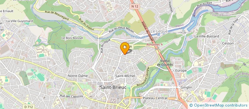 localisation de l'entreprise ABCM-F à SAINT-BRIEUC